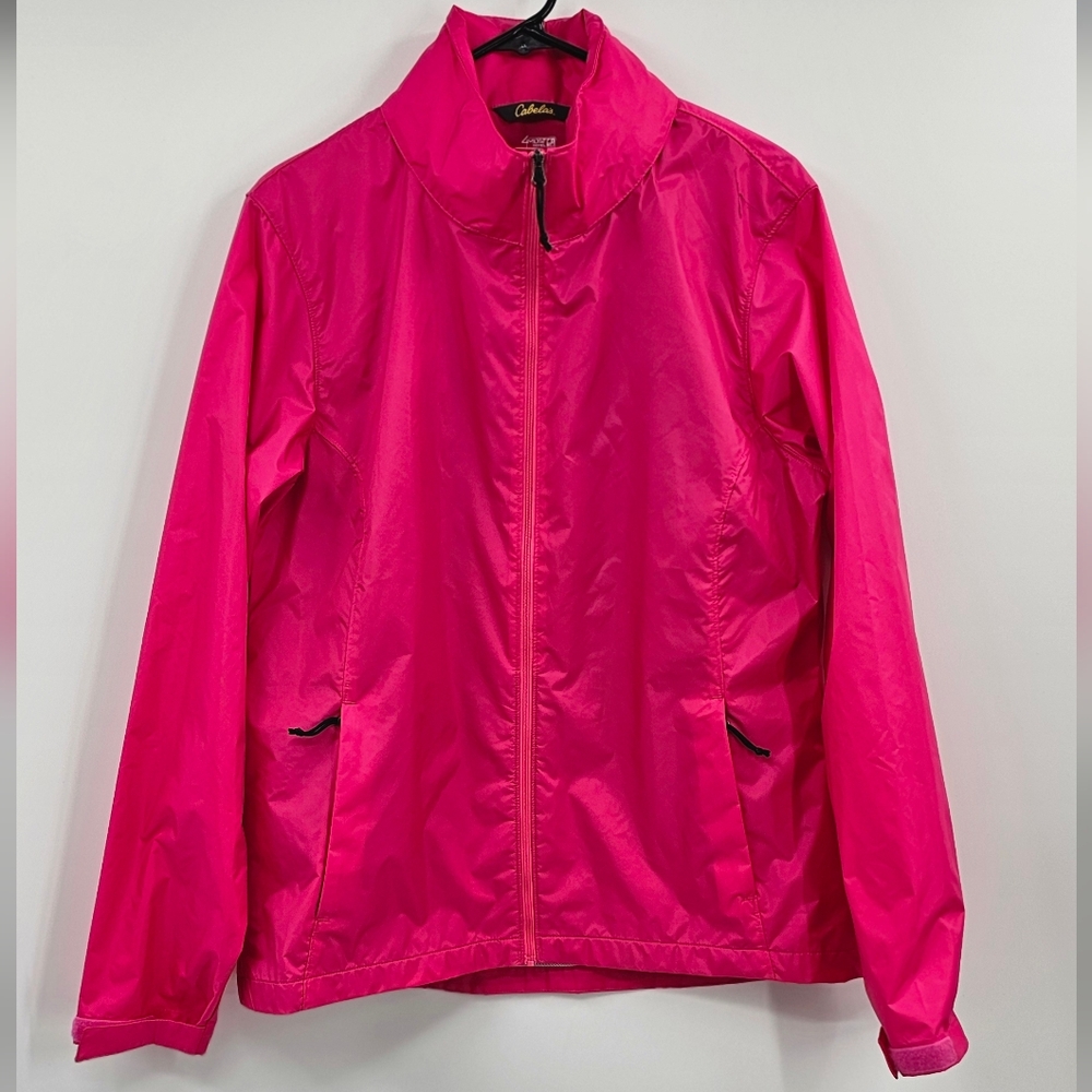 Cabela's Pink Rain Jacket Size Large
